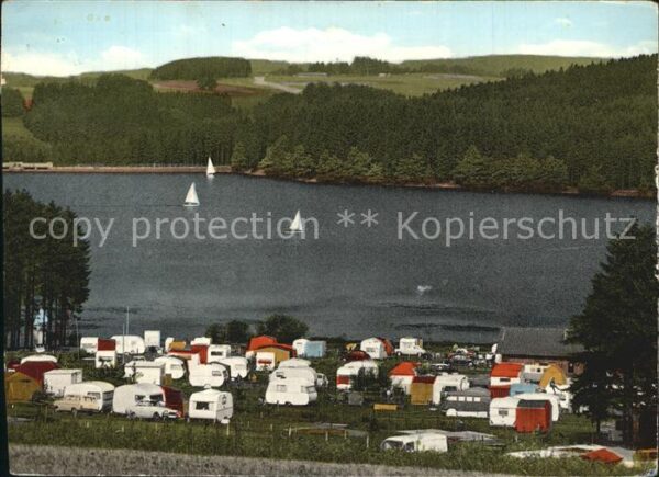 Marienheide Brucher Talsperre mit Campingplatz