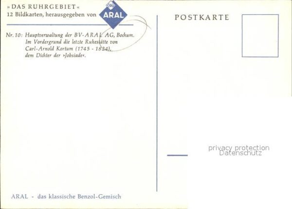 Bochum Hauptverwaltung ARAL AG Carl Arnold Ruh – Bild 2