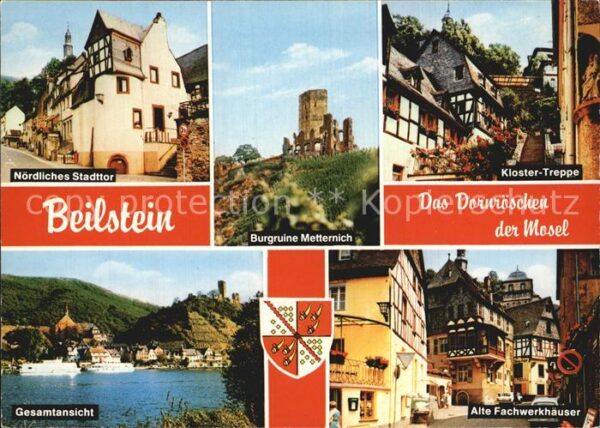 Beilstein Mosel Nördl Stadttor Burgruine Metternich Klo