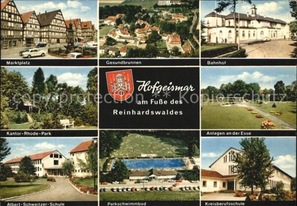Hofgeismar marktplatz Gesundbrunnen Bahnhof Kantor