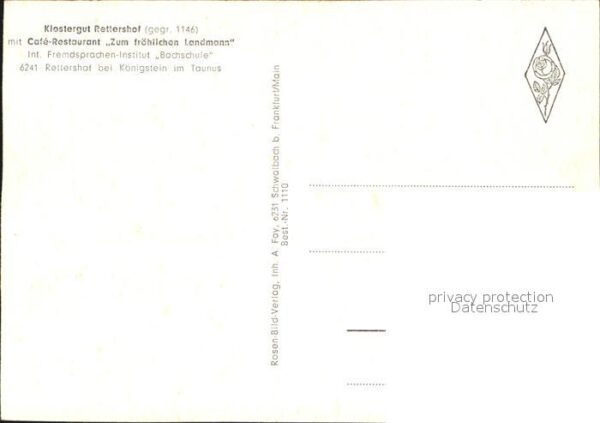 Rettershof Klostergut mit Cafe Restaurant Zum fröh – Bild 2