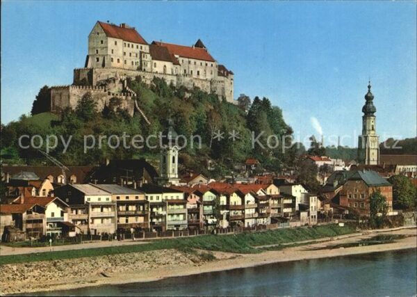 Burghausen Salzach Teilansicht mit Burg