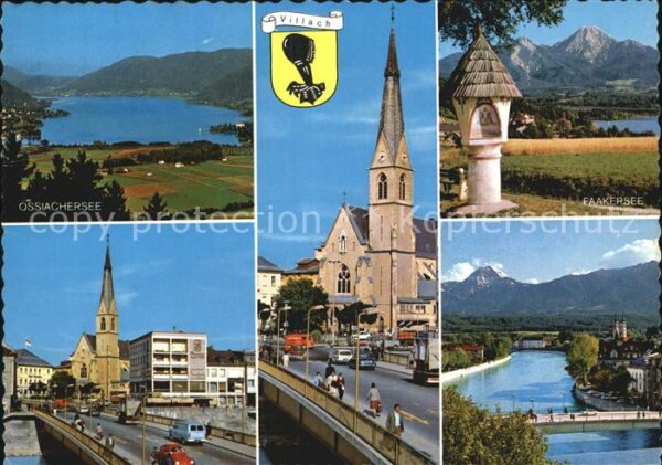 Villach Kaernten Ossiachersee Faakersee Kirche Brücke
