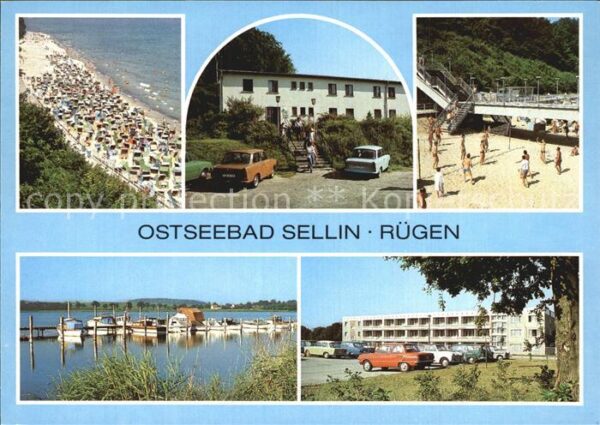 Sellin Ruegen FDGB Erholungsheim Freitreppe zum Stran