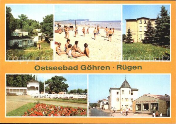 Goehren Ruegen FDGB Urlaubersiedlung Strand FDGB Erhol