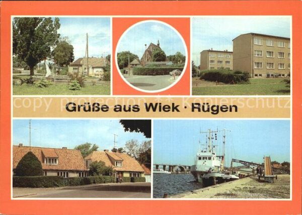 Wiek Ruegen Friedensplatz Kirche Neubausiedlung Haf