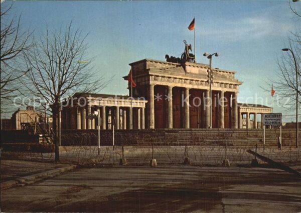 Berlin Brandenburger Tor nach dem 13. August 1