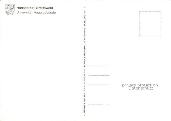 Greifswald Universität Hauptgebäude Hansestadt – Bild 2