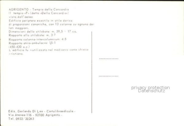 Agrigento Tempio della Concordia Tempel antike St – Bild 2