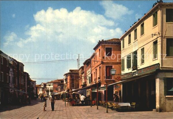 Burano Piazza Galuppi Strassencafes