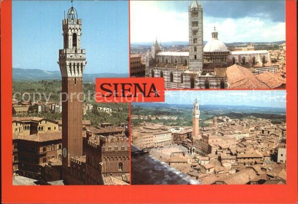 Siena Panorama Dom Kathedrale Palazzo Pubblic