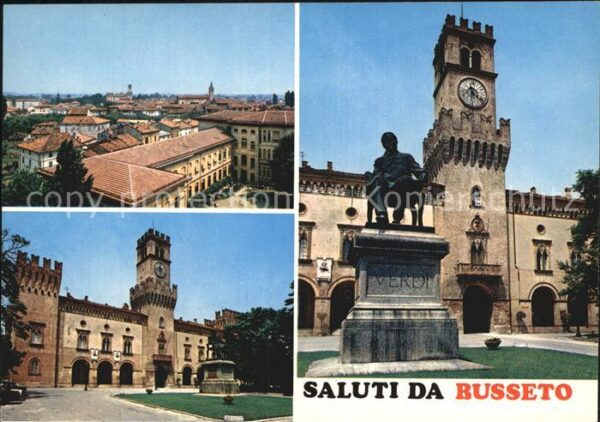 Busseto La Rocca Pallavicino Verdi Denkmal