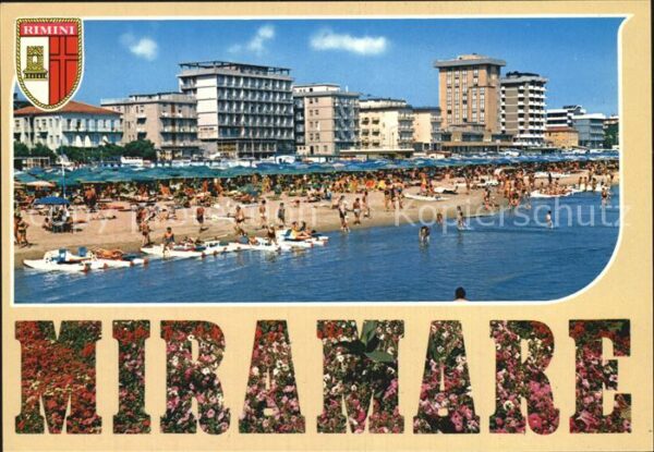 Miramare di Rimini  Strand Hotels Blumen Riviera Adriatica