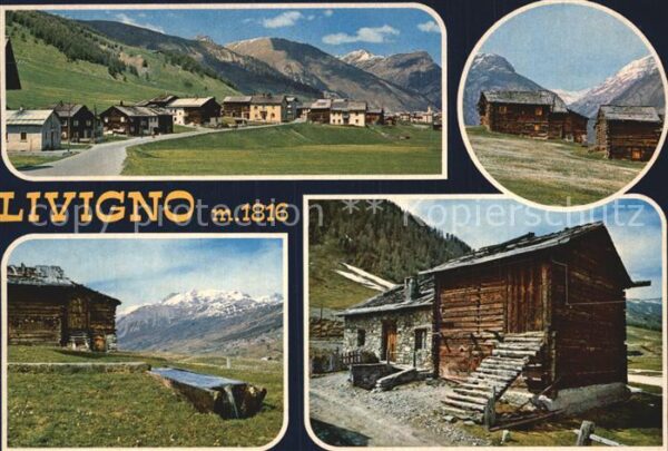 Livigno Caratteristica costruzione typische Häu