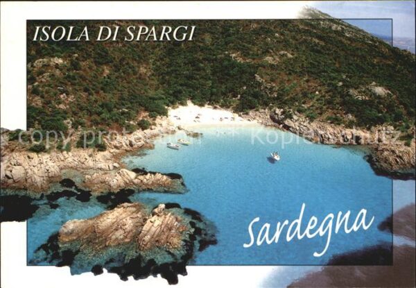 Isola di Spargi Veduta aerea Bucht