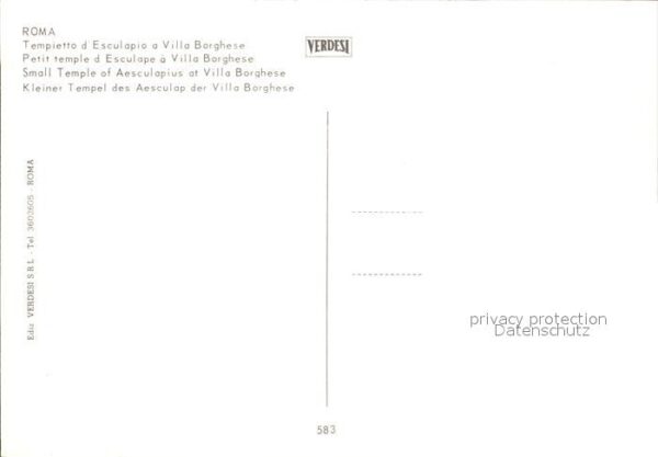 Roma Rom Tempietto d_Esculapio a Villa Borghese – Bild 2