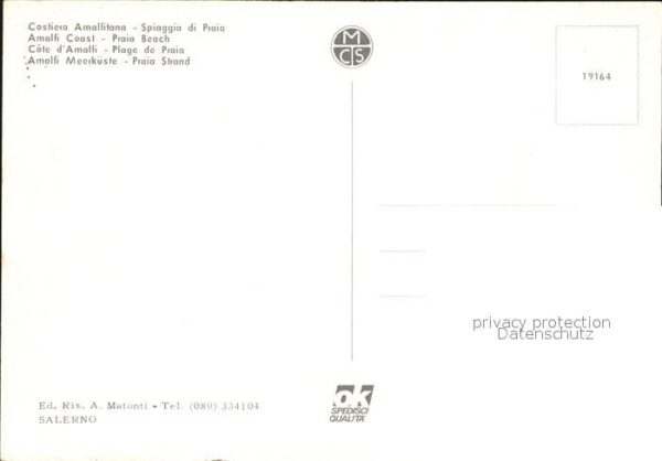 Praia Amalfi Spiggia Costiera Amalfitano Bucht Küste – Bild 2