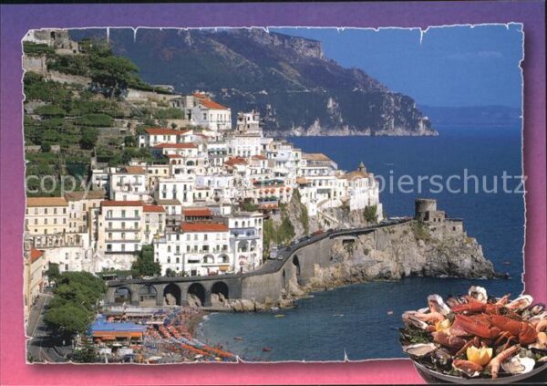 Amalfi Panorama Küstenstrasse Costiera Amalfit
