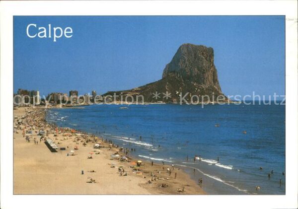 Calpe Playa de Poniente y Penon de Ifach