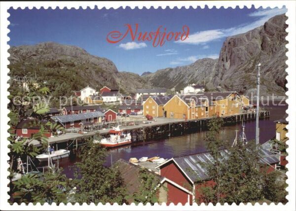 Nusfjord Häuser am Fjord