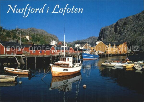 Nusfjord Hafen Fischkutter