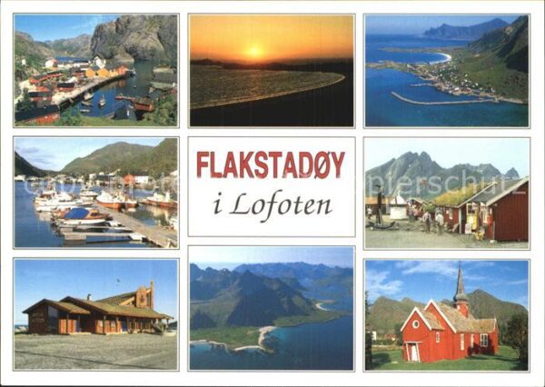 Flakstadoy Panorama Insel Mitternachtssonne