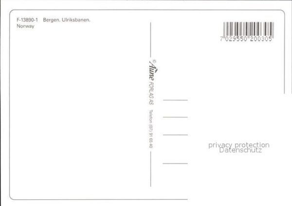 Bergen Norwegen Ulriksbanen Bergbahn – Bild 2