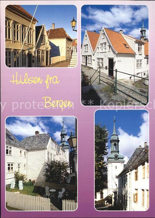 Bergen Norwegen Teilansichten Kirche