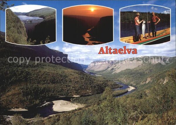 Alta Norwegen Altaelva Sautso i Altavassdraget Canyon