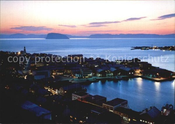 Hammerfest Kveldsstemning Nachtaufnahme