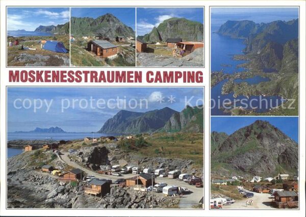 A Lofoten Moskenesstraumen Camping Küste Fliegera