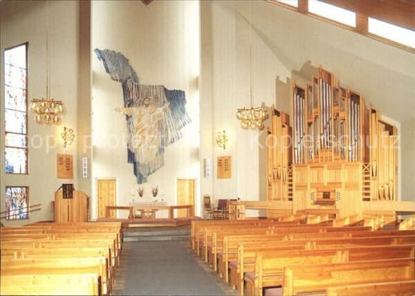 Vestvagoy Interior fraBorge kirke Kirche Orgel