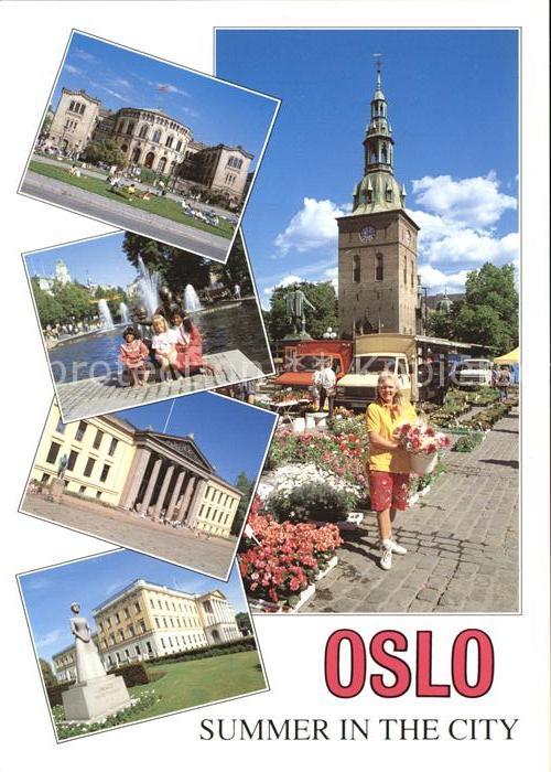 Oslo Norwegen Stortorget Domkirke Studenterlunden Uni