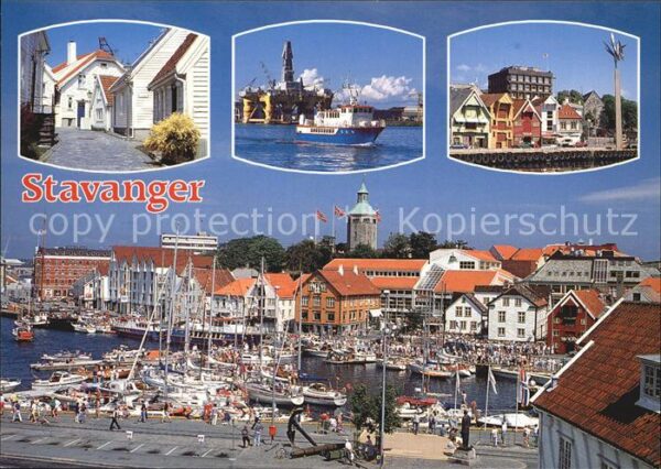 Stavanger Ortsmotive Hafen Yachten