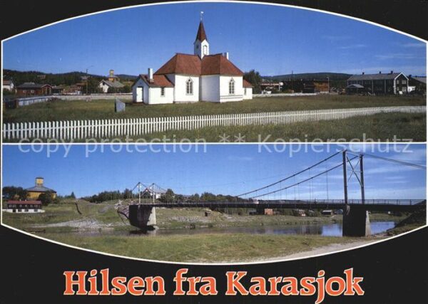 Karasjok Kirke Brua Kirche Brücke