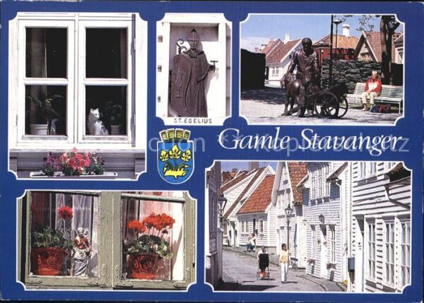 Stavanger Partier fra Gamle Stavanger Altstadt De