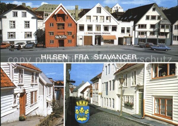 Stavanger Häuserpartie Altstadt
