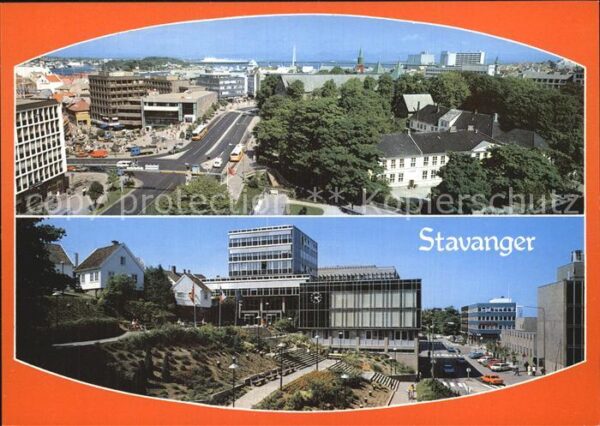 Stavanger Blick über die Stadt Gebäude