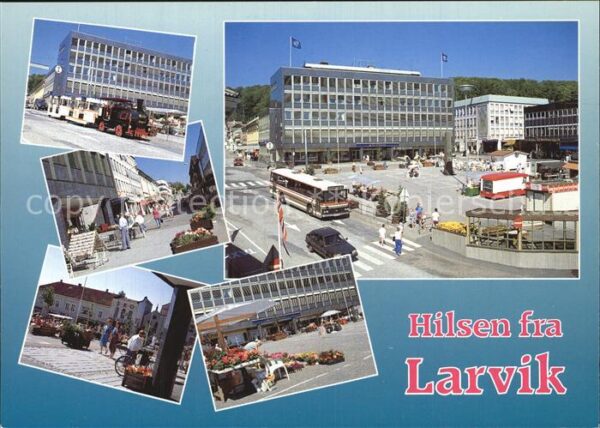 Larvik Innenstadt Platz Fussgänerzone