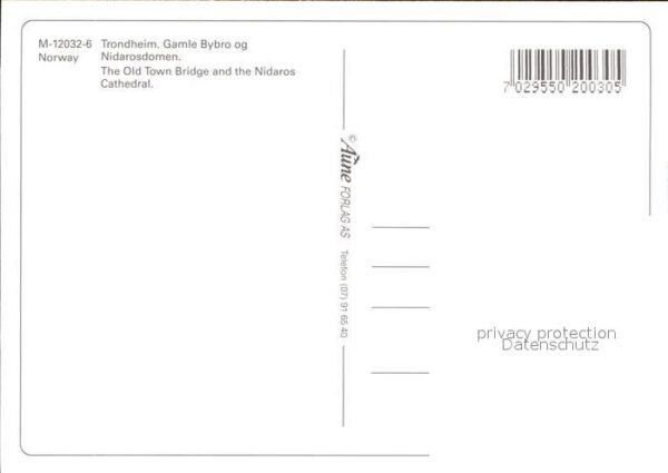 Trondheim Gamle Bybro og Nidarosdomen Brücke Kath – Bild 2