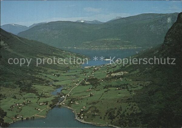 Olden Nordfjord Fliegeraufnahme