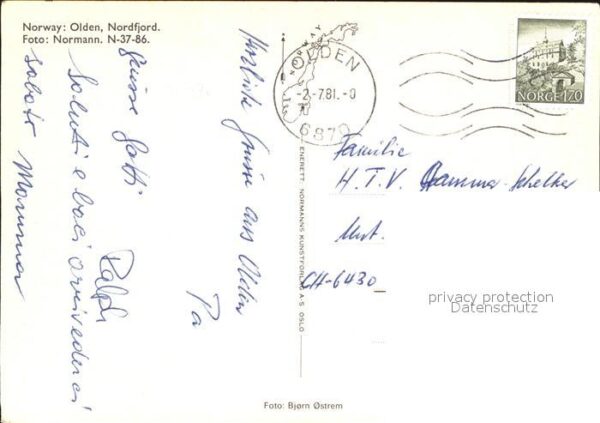 Olden Nordfjord Fjord Fliegeraufnahme – Bild 2