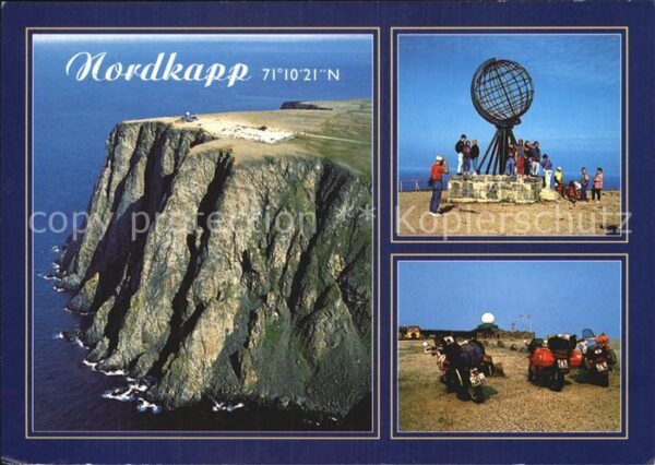Nordkapp Nordkap Norge Plateau Fliegeraufnahme