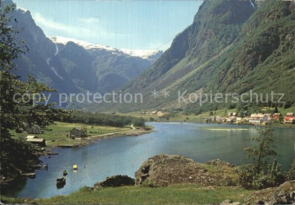 Gudvangen Norwegen Sognefjord Berge
