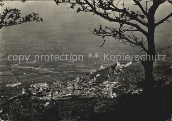 Assisi Umbria Veduta panoramica dal Monte Subasio