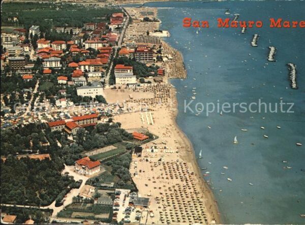 San Mauro Mare Spiaggia veduta aerea