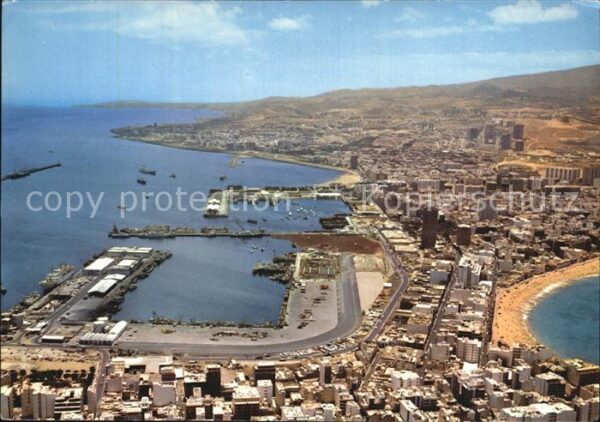 Las Palmas Gran Canaria Hafen Fliegeraufnahme