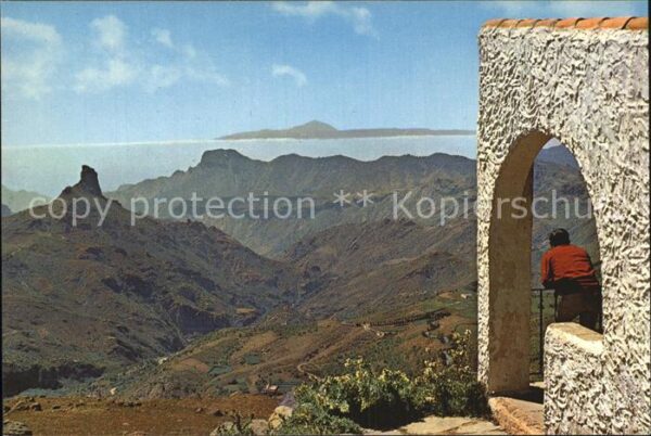 Tejeda Vista panoramica del Roque Nublo
