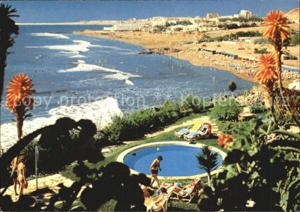 San Agustin Gran Canaria Hotelanlage Swimming Pool Blick zum Str