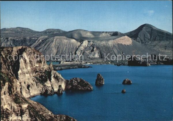 Lipari Isole Eolie I Faraglioni e Vulcano Küste Vulkan